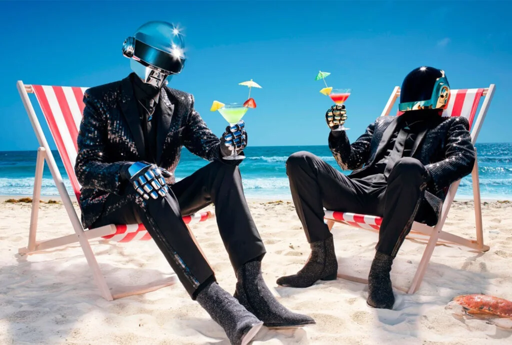 daft punks party without helmets in los angeles daft punk alive 1997 vinyl