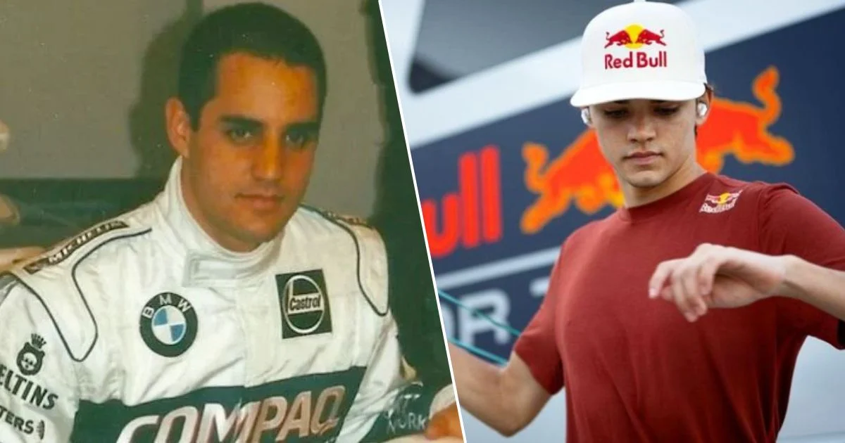 sebastian montoya follows the steps of his father juan pablo montoya juan pablo montoya sebastian montoya