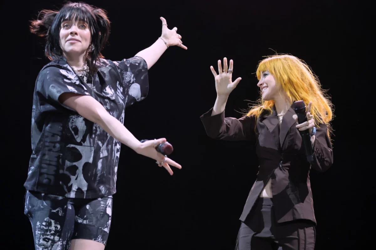 epic collaboration paramore and billie eilish perform all i wanted gettyimages 1393418573