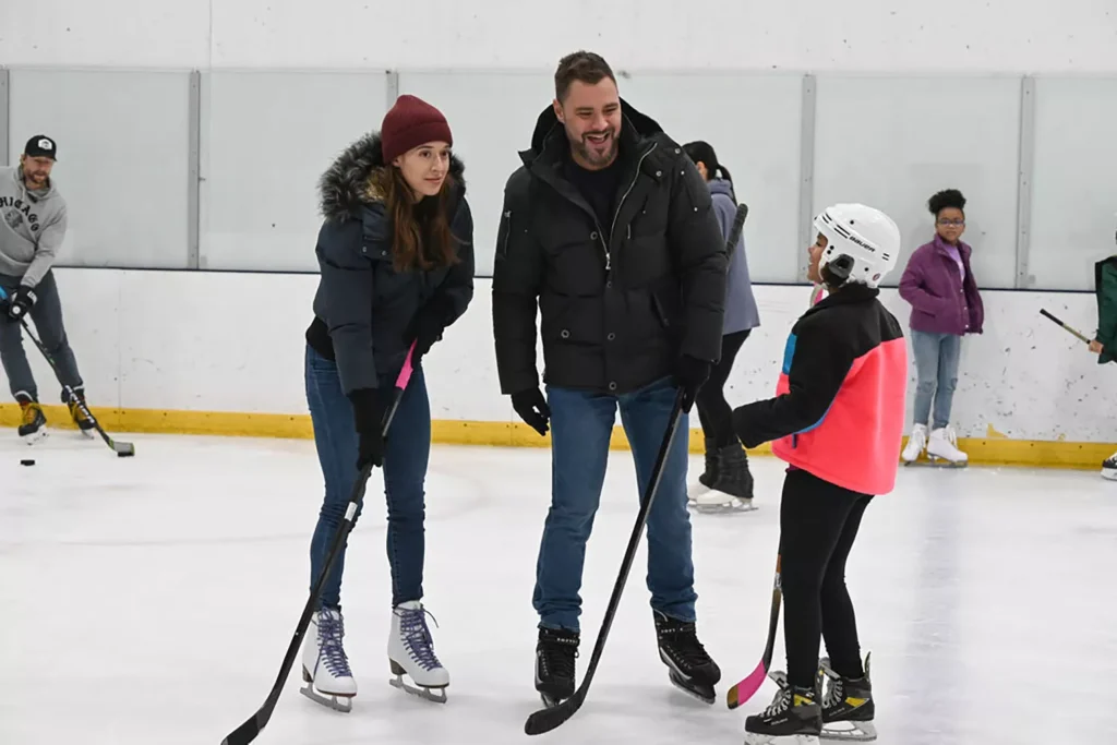 Love, Commitment, and Crime: The Heartbeat of Chicago P.D.'s Burzek 14 Marina Squerciati, Patrick John Flueger and Ramona Edith Williams on 'Chicago P.D.'. LORI ALLEN/NBC