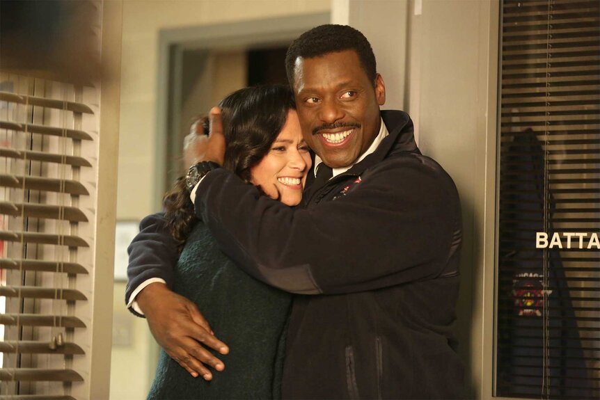 The Unyielding Spirit of Chief Wallace Boden: A Tribute to Chicago Fire's Pillar 14 Donna Robbins (Melissa Ponzio) and Chief Wallace Boden (Eamonn Walker) on Chicago Fire Season 2 Episode 20, "A Heavy Weight". Photo: Elizabeth Morris/NBC/NBCU Photo Bank