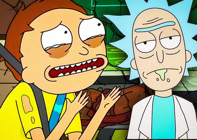 how rick and morty could change forever in season 8 morty looking sad with baggy eyes next to rick looking unbothered in rick and morty