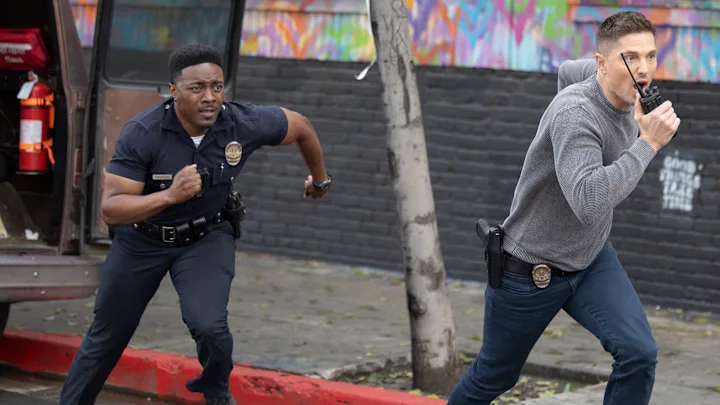 The Rookie Season 7: Why This Premiere Will Feel Like Coming Home 20 THE ROOKIE - "Punch Card" - After a mafia-related mass casualty, the team is tasked to keep the peace at the hospital. Lucy and Celina work together to investigate the suspects behind the attack. Meanwhile, Tim and Aaron embark on a metro ops mission. TUESDAY, MAY 7 (9:00-10:00 p.m. EDT) on ABC.(DISNEY/Raymond Liu) TRU VALENTINO, ERIC WINTER