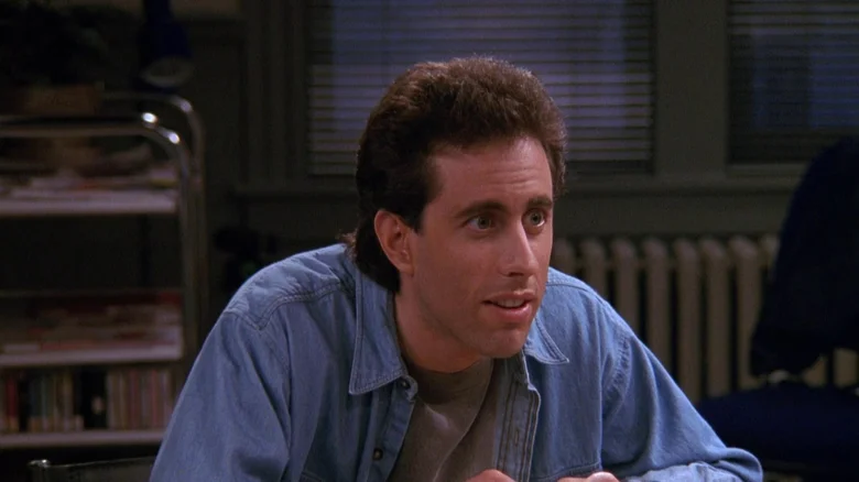 Jerry Seinfeld on set