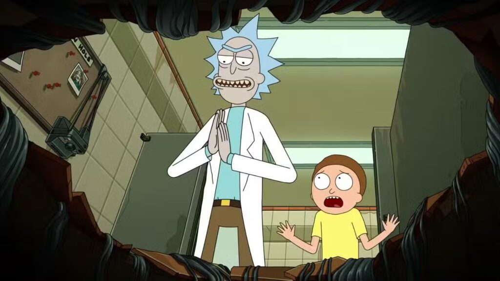 rick and morty season 8 breaks the rules with time travel twist rick and morty looking in the