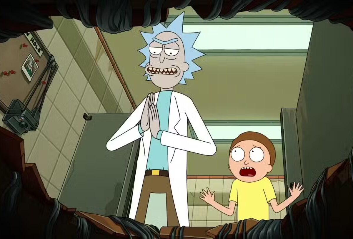rick and morty season 8 breaks the rules with time travel twist rick and morty looking in the