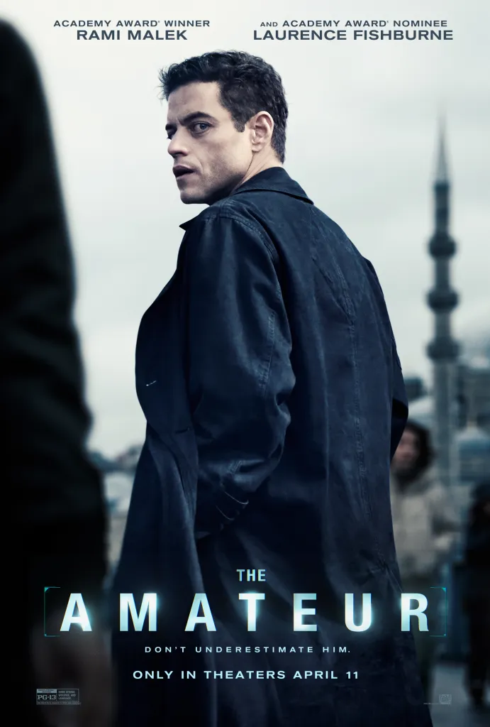 The Unlikely Spy: Rami Malek Leads the Charge in 'The Amateur' 14 The Amateur, movie poster