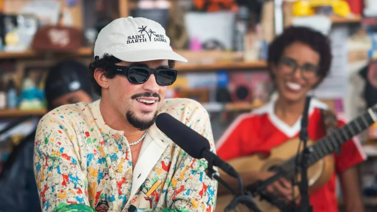 bad bunny returns to his roots in intimate npr tiny desk concert bad bunny tiny desk