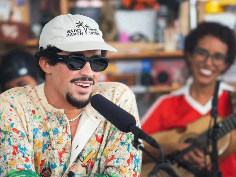 bad bunny returns to his roots in intimate npr tiny desk concert bad bunny tiny desk
