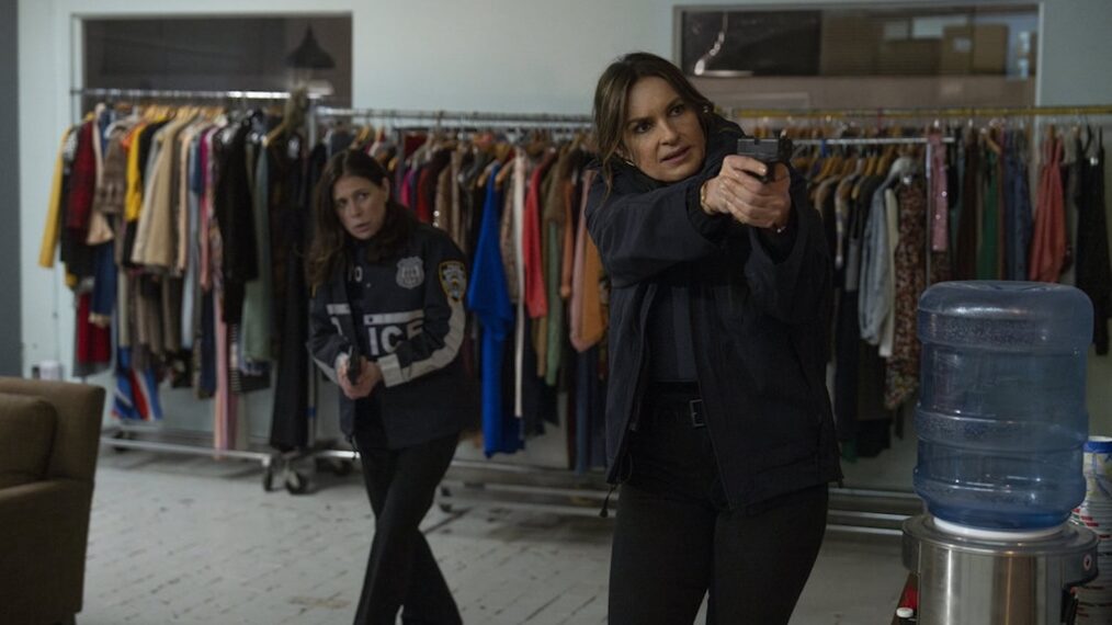 Law & Order Goes Big: Why the Next Crossover Event Feels Like a Cinematic Showdown 20 Brady (Maura Tierney) and Benson (Mariska Hargitay) chase a suspect