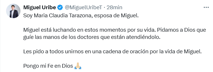 Colombian Presidential Hopeful Miguel Uribe Survives Assassination Attempt, Remains in Critical Condition 14 colombian presidential hopeful miguel uribe survives assassination attempt remains in critical condition gs45kyswwaa dre