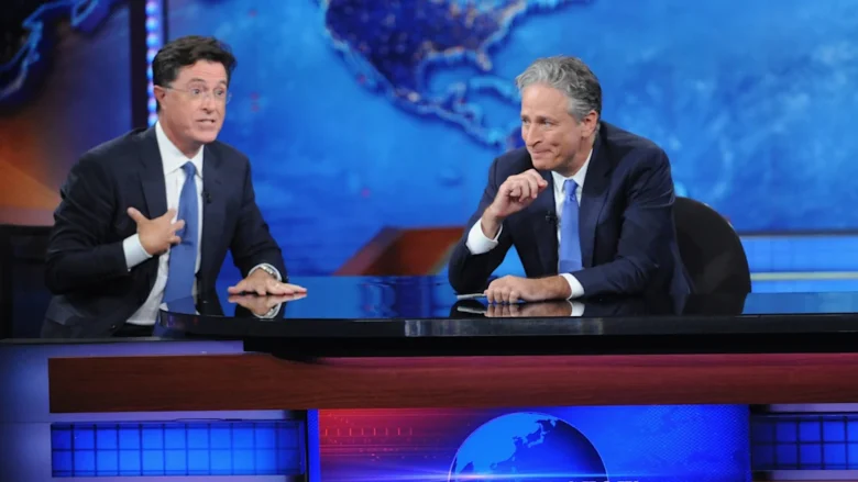 tension in late night stephen colbert and jon stewart call out paramount over trump deal 01k075ps8y22p3wrn6nz
